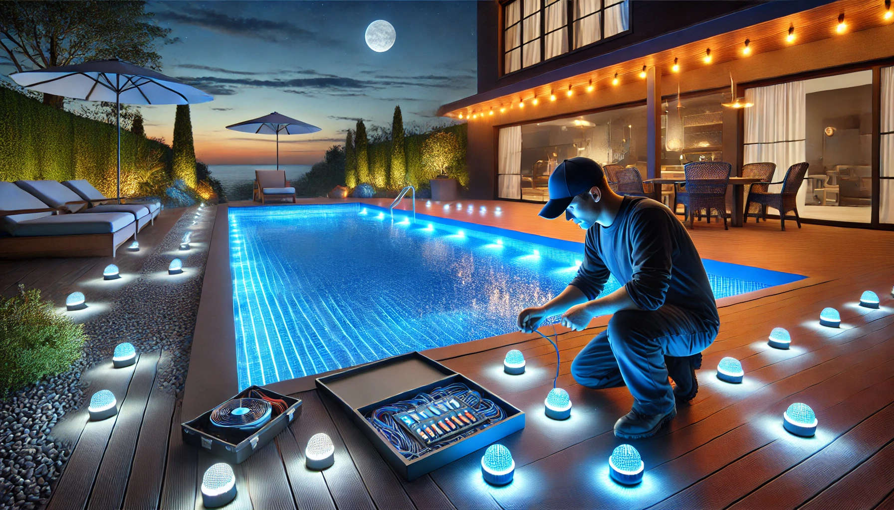 Led pool lighting